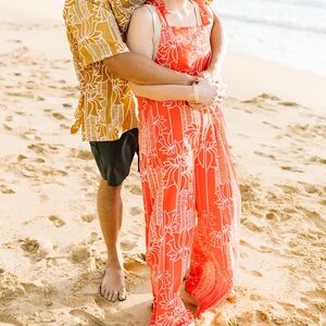 Manuhealii Red and White Jumper